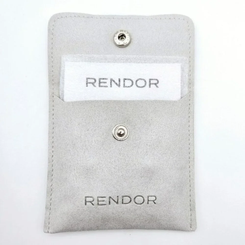 Rachel Zoe x RENDOR Victoria Yellow Gold Earrings w Rendor Pouch NWT